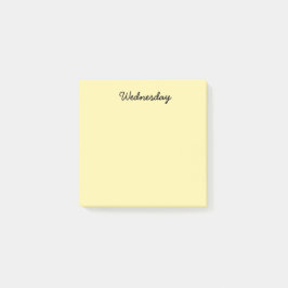 Gelber Mittwoch Post-it Klebezettel