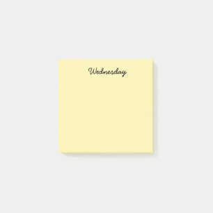 Gelber Mittwoch Post-it Klebezettel