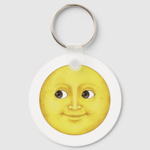Gelber Mond - Emoji Schlüsselanhänger