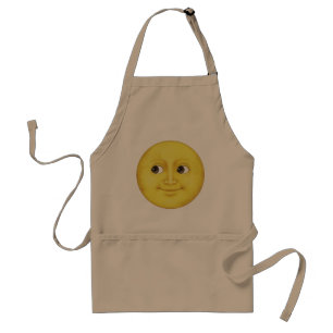 Gelber Mond - Emoji Schürze