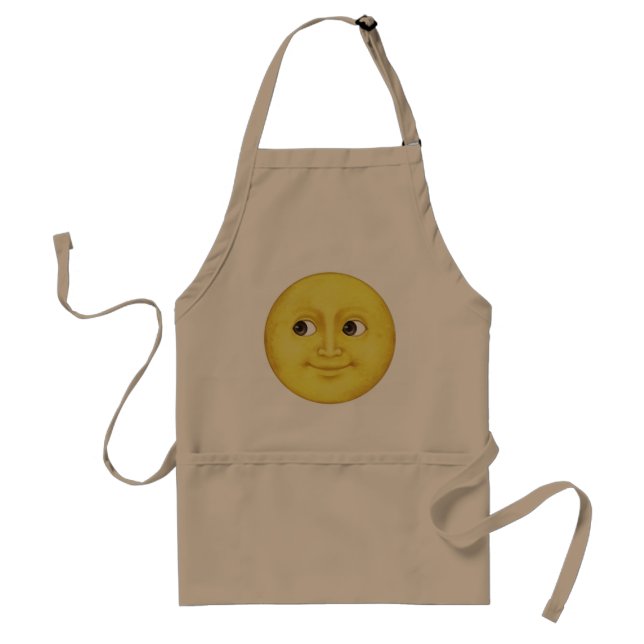 Gelber Mond - Emoji Schürze (Vorne)