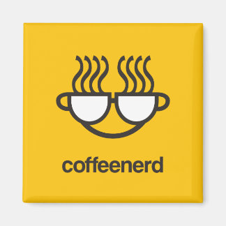 Gelber Nerd-Magnet Magnet