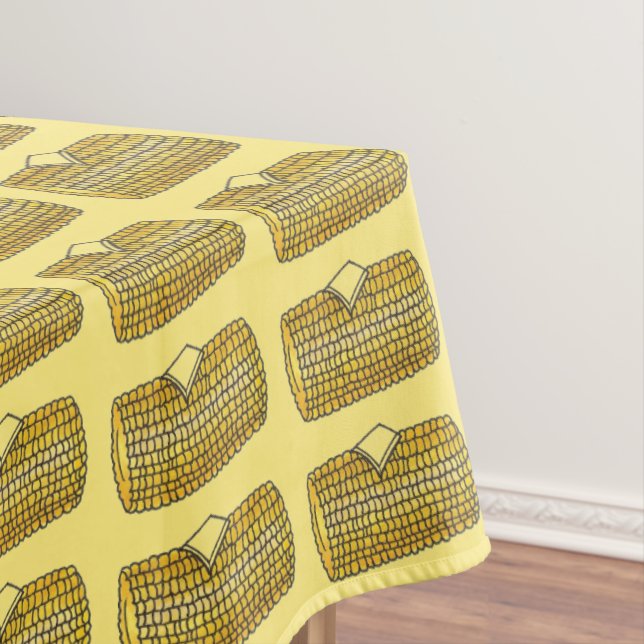 Gelber Ohrmais auf Cob Corncob Butter Picnic Tischdecke (Beispiel)