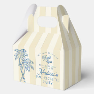 Gelber Palmsonntag Pastell Strand Junggesellinnena Geschenkschachtel