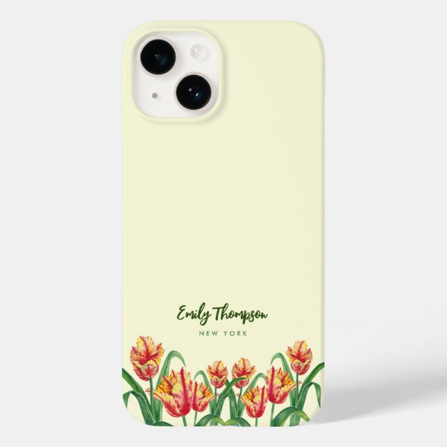 Gelber Papagei Tulip Case-Mate iPhone Hülle (Rückseite)