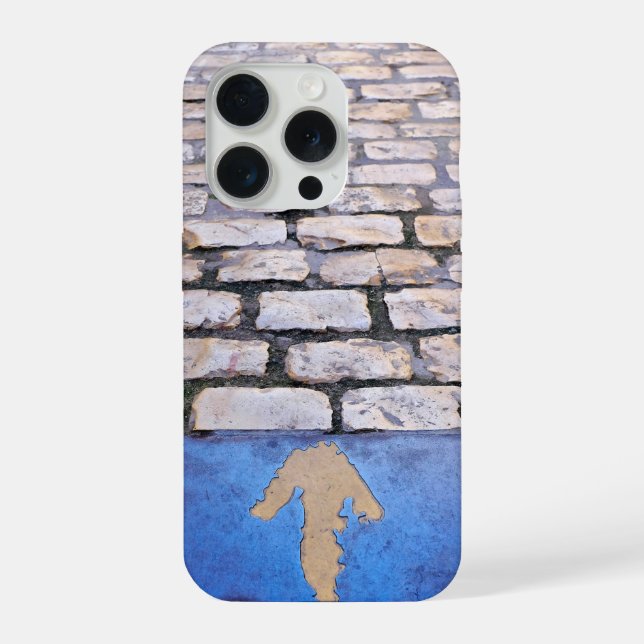 Gelber Pfeil iPhone Hülle (Rückseite)