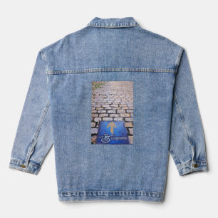 Gelber Pfeil Jeansjacke