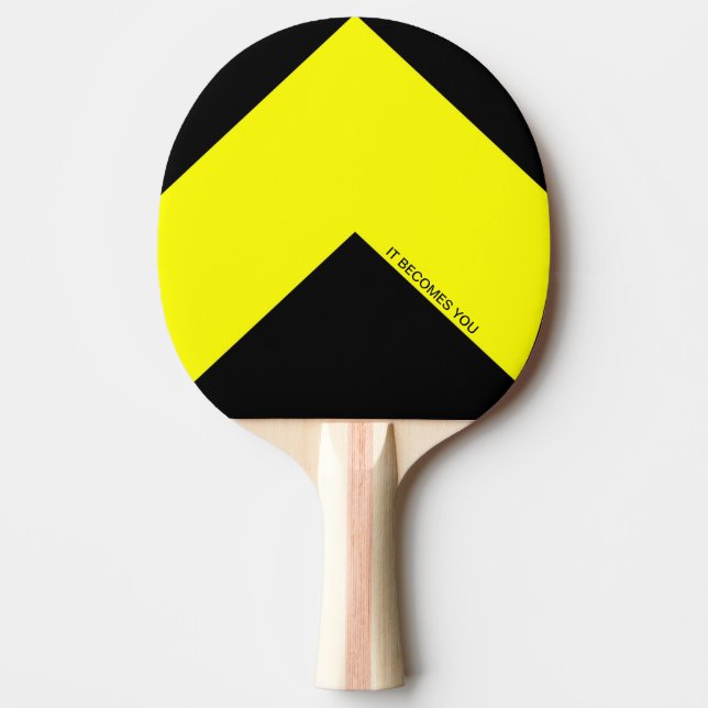 Gelber Pfeil Pingpong Paddle Tischtennis Schläger (Vorderseite)