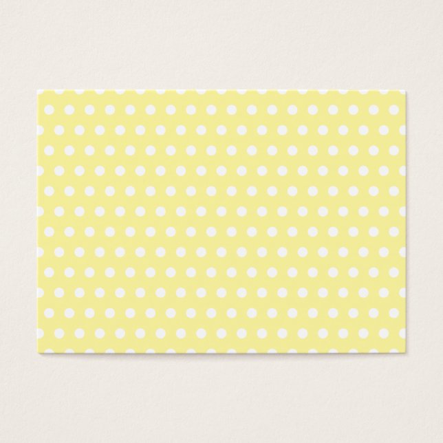 Gelber Polka dots Muster. Spotty. (Vorderseite)