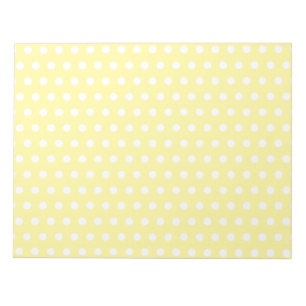 Gelber Polka dots Muster. Spotty. Notizblock