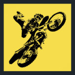 Gelber Pop Art Motocross Motorrad Sport Poster<br><div class="desc">Sport Themed Digitally Edited Art - Motocross Poster Print - Uni Pop Kunst - Computerbilder - Die einzige Möglichkeit,  großartige Arbeit zu leisten,  ist die Liebe,  was Sie tun.</div>