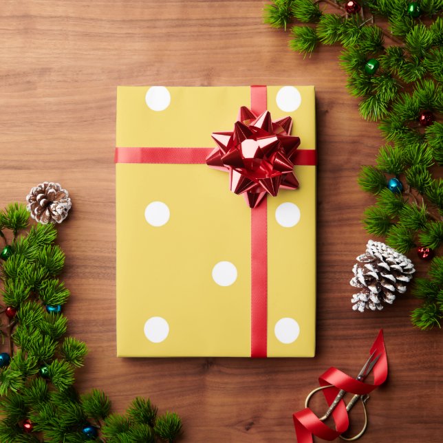 Gelber Punkt Geschenkpapier (Feiertagsgeschenk)