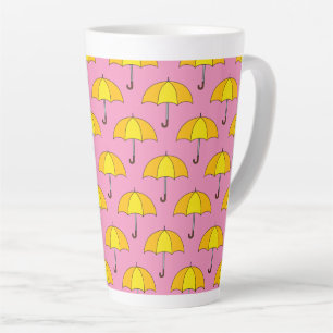 Gelber Regenschirm Milchtasse