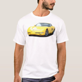 Gelber Rennwagen Korvette Z06 T-Shirt