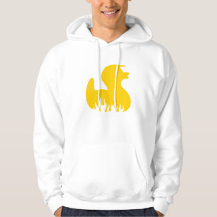 Gelber Rockabilly-Ente Hoodie