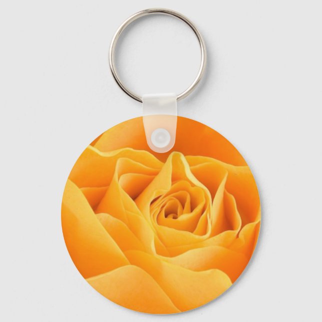 Gelber Rose Schlüsselanhänger (Vorderseite)