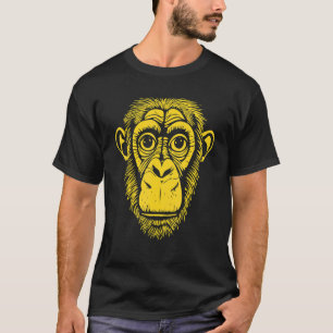 Gelber Schimpanse Affe Nicht Affe Süßer Schimpan T-Shirt