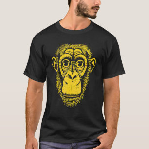 Gelber Schimpansenreifen Nicht Affe Niedlicher Sch T-Shirt
