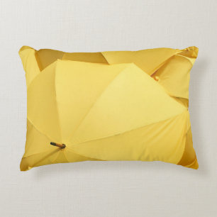 Gelber Schirm Dekokissen