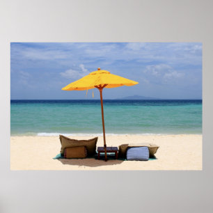 Gelber Schirm Poster