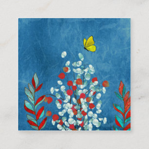 Gelber Schmetterling Begleitkarte
