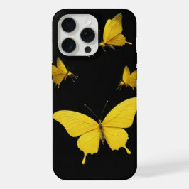 Gelber Schmetterling Handy Case für iPhone15 pro m iPhone 15 Pro Max Hülle