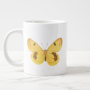 Gelber Schmetterling - Vintage Tasse der Fine Art