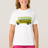 Gelber Schulbus mit Stoppschild