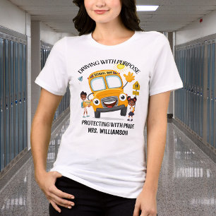 Gelber Schulbusfahrer Tri-Blend Shirt