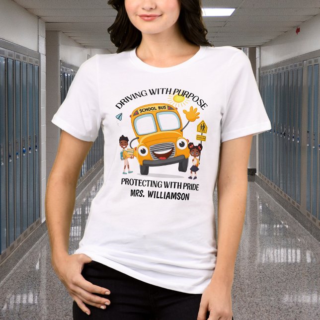 Gelber Schulbusfahrer Tri-Blend Shirt (Von Creator hochgeladen)