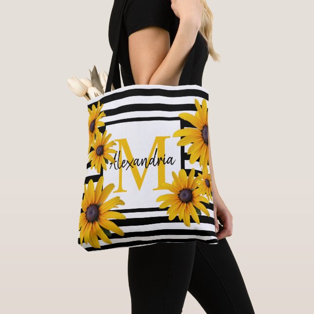 Gelber schwarz-Mit Augen Susan Monogram Black Stri (Von Nahem)