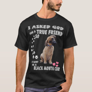 Gelber Schwarzmund-Hund Südschwarzer Mundschleier T-Shirt