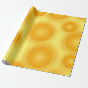 Gelber Schweizer Käse Geschenkpapier