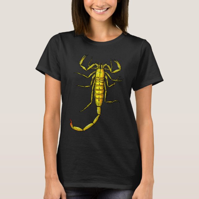 Gelber Skorpion T-Shirt (Vorderseite)