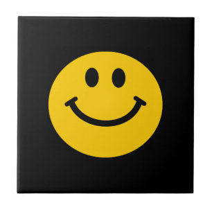 Gelber Smiley Fliese