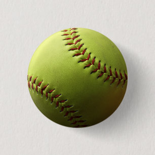 Gelber Softball-Single Button