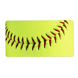 Gelber Softballball