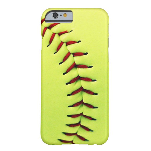 Gelber Softballball Case-Mate iPhone Hülle (Rückseite)