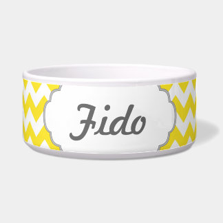 Gelber Sparren-Gewohnheits-Text Napf