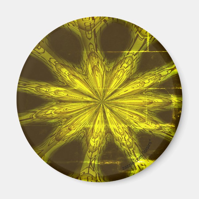 Gelber Standard, 2¼ Zoll Circle Magnet (Vorne)