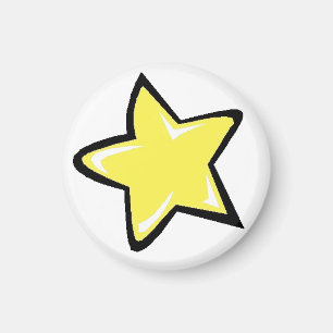 Gelber Stern Magnet