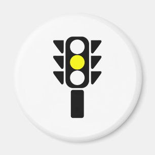 Gelber Stoplight Magnet