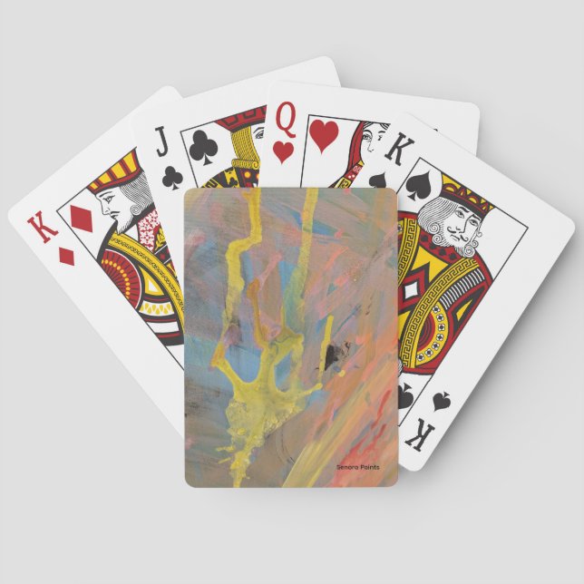 Gelber Strahl Spielkarten (Rückseite)