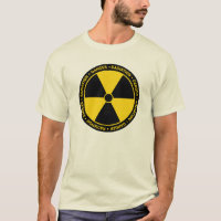 Gelber Strahlungs-Symbol-T - Shirt