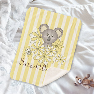 Gelber Streifen Niedlich Baby Koala Kinder Sherpadecke