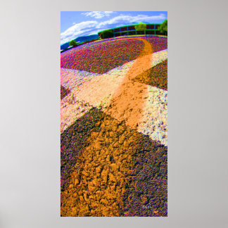 Gelber Streifen Poster