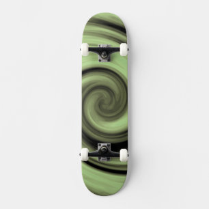 Gelber Swirl Skateboard