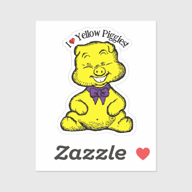 Gelber Tag Aufkleber (Blatt)