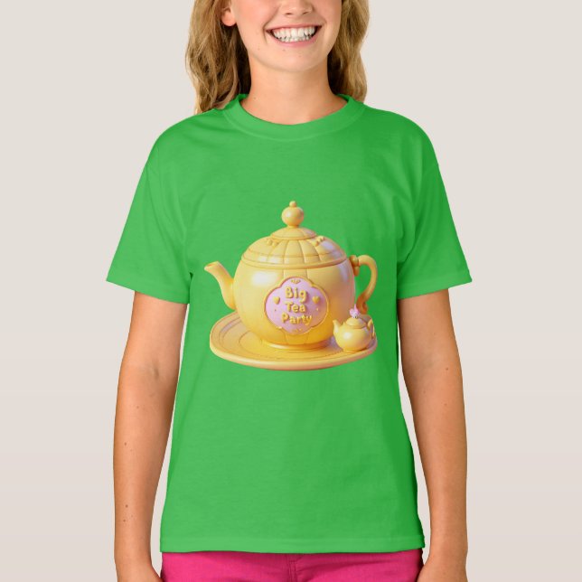 Gelber Teapot T-Shirt (Vorderseite)