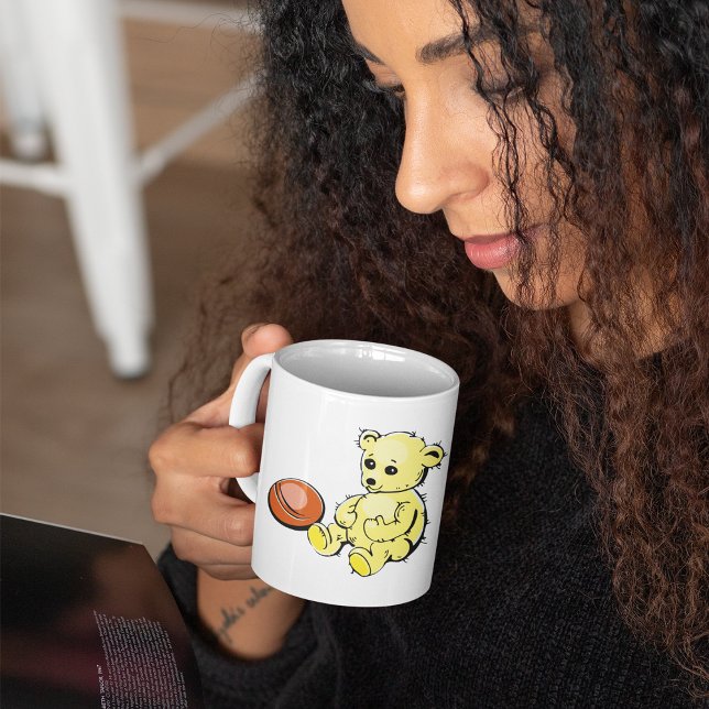 Gelber Teddybär Kaffeetasse (Von Creator hochgeladen)